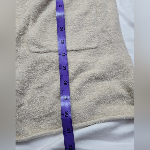 Barefoot Dreams Cozy Chic Lite Cardigan Bisque Size Medium - Picture 9 of 12